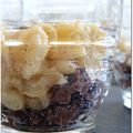 Verrine de Pomme et Boudin antillais