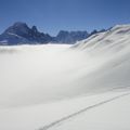 02/03/14 : Ski de rando : col du Belvédère (2780m) col des Dards (2790m) depuis l'Index