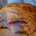 Herbs Ham and Cheese homemade Croissant