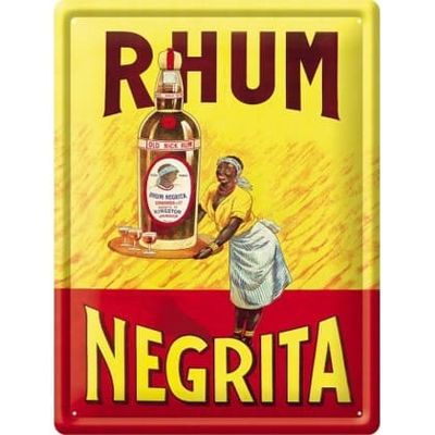 Le rhum Négrita. Rhum de Bordeaux. En 1857.