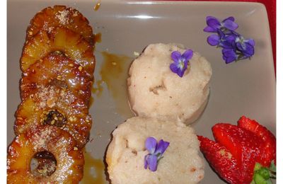 ANANAS ET LITCHI EN CHAUD FROID