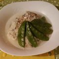 Mon risotto aux pois gourmands et pécorino