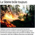 Incendie en Sibérie : 12 millions d'hectares déjà brûlés