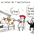 sarkozy et ouverture du salon de l'agriculture.