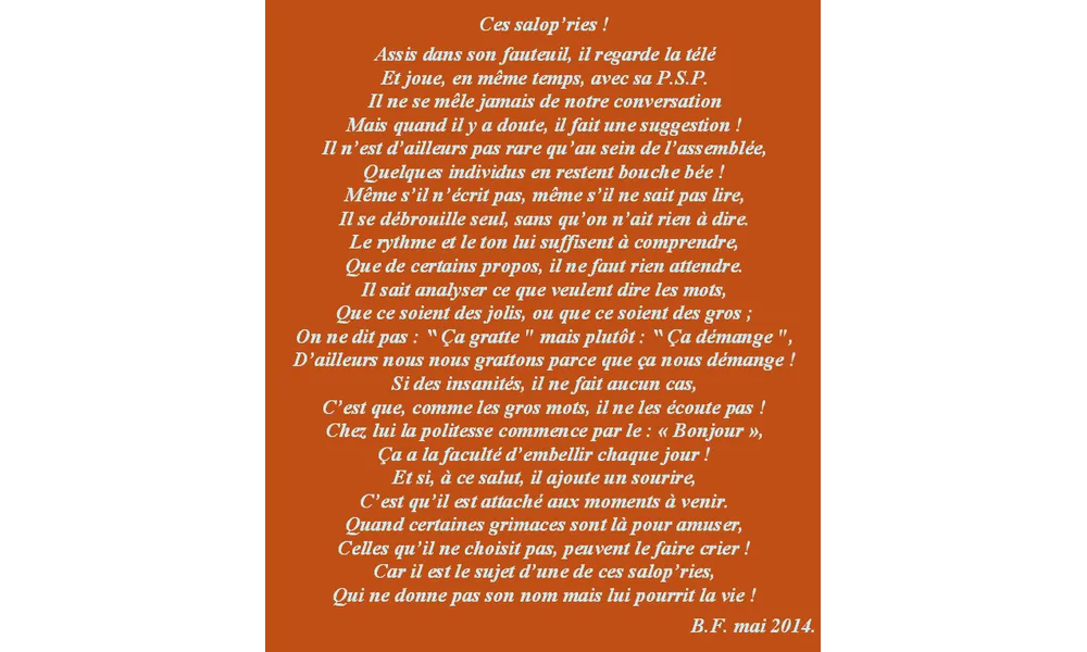 Ces salop'ries.