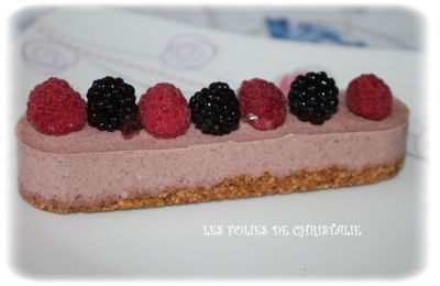 Cheesecake lounge aux fruits rouges (Thermomix ou pas )