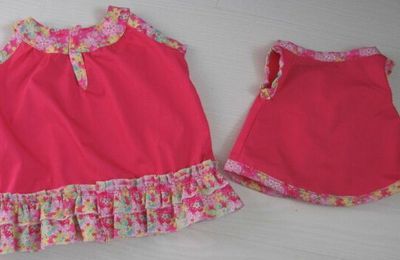 2 ensembles coordonnés pour petites filles