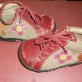 Chaussures BOPY à fleurs Pointure 19 (Claire)