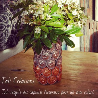 Des vases an capsules Nespresso