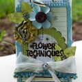 Mini album techniques fleurs