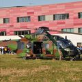 Décollage d'un hélicoptère militaire NH90 du lycée de Jarny le jeudi 2 mars 2023