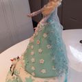 Gâteau anniversaire La reine Des Neiges