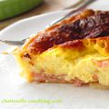 Quiche au chèvre et au bacon...