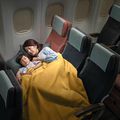 Un lit en classe Eco pour China Airlines.