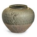 A large 'ash-glazed' stoneware jar, China, Eastern Han dynasty, circa 2nd century AD