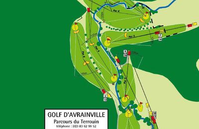 Plan, signalisation de parcours de golf : Golf d'Avrainville