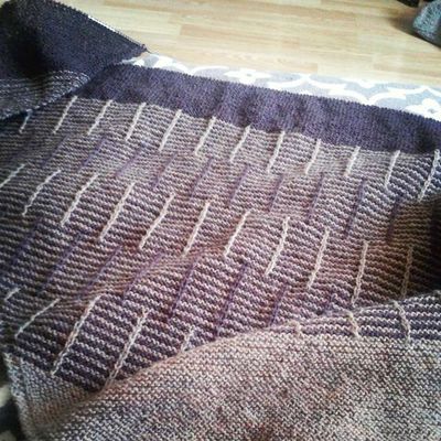 Avant l'Orage, mon premier tricot