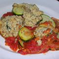 Crumble de courgettes, parmesan et noisettes