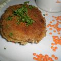 galette lentilles corail, on recommence