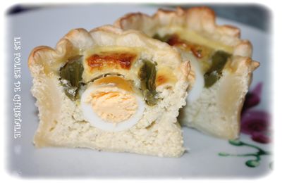 Muffin asperge oeuf de caille