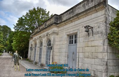 Saintes 11 mai 1622 Lettre concernant la reddition de la ville de Clairac du roi de France Louis XIII au marquis François de Lusignan 
