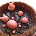 Gâteau Praliné-Chocolat "Mare aux cochons"