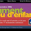 Monument Jeu d'enfant 7/8 octobre