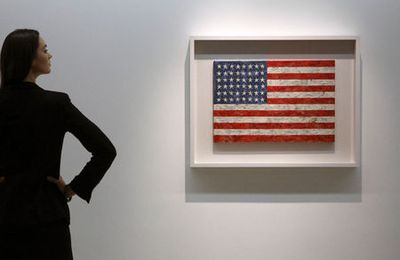 Flag Flies at Christie's Sale - Record for Jasper Johns Whose Flag Sells for $28.6 Million