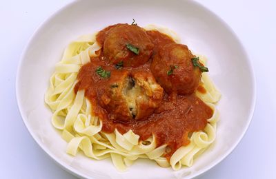 Polpette farcies à la mozzarella