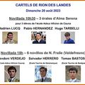 Cartels de Rion des Landes - Novilladas du 20.08.2023