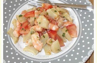 Salade artichaut/crevettes