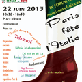  Forum des associations italiennes, le samedi 22 juin