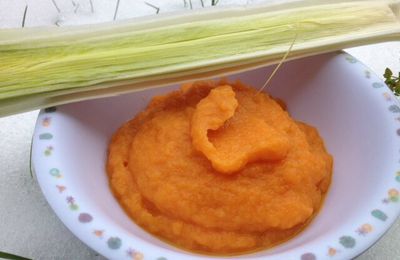 Purée carotte, poireau, pomme de terre au filet de sole - à partir de 7 mois