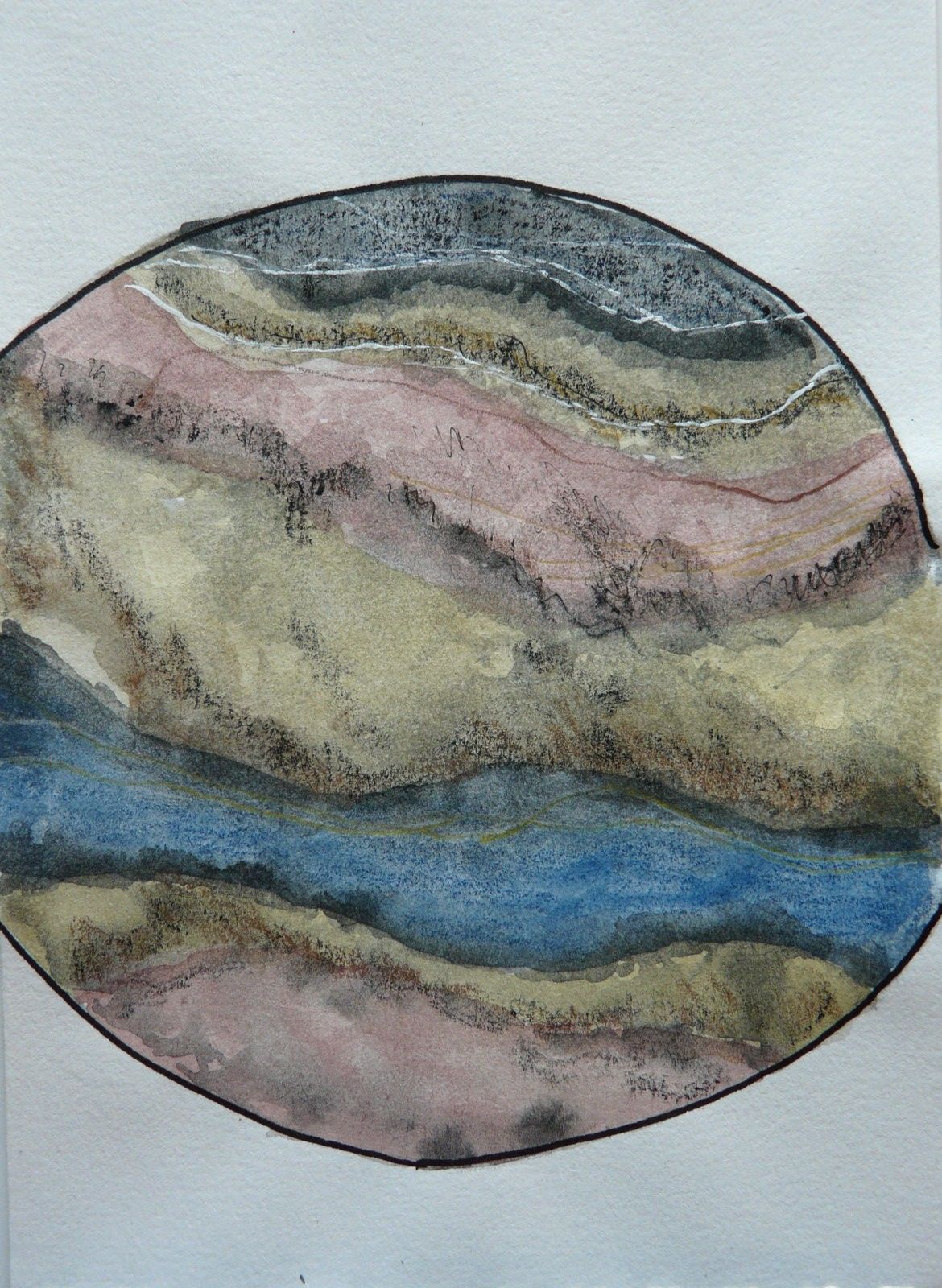 aquarelle écriture calligraphie