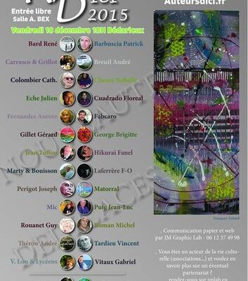 Auteur d'ici 18 décembre 2015 à Bédarieux