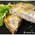 Croques-monsieur chèvre & échalote