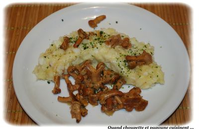 BRANDADE DE CABILLAUD AUX TOPINAMBOURS, SAUCE AUX GIROLLES