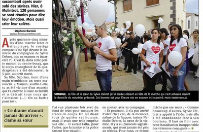 Marche blanche pour Sylvie, tuée par son compagnon - 29 juin 15h à Malintrat 