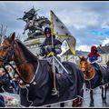 La chevauchée de Jeanne d'Arc, (Jeanne en lumière) vers Chinon pour rencontrer le Roi