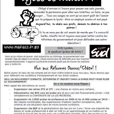 Tract octobre 2010