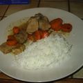 Curry de porc aux carottes