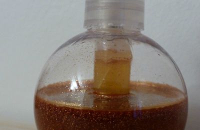 Recette d'une huile sèche pailletée multi usage