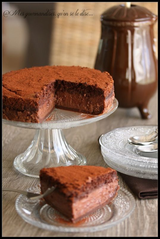 gâteau magique au chocolat, chocolat, pâques, dessert facile, flan au chocolat