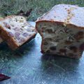 Cake au chèvre, aux noix et aux raisins