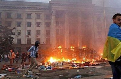 Il y a 10 ans à Odessa 42 syndicalistes brulés vif dans l’attaque de la maison des syndicats par les néo-nazis d’EuroMaidan
