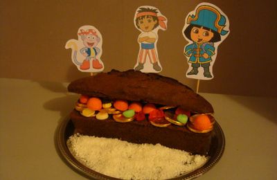 Le gateau d'anniv' de mon pirate!