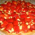 Tarte fraises-amandes