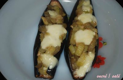 aubergines farcies courgettes-mozarella