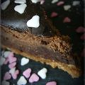 Cheesecake aux 2 chocolats et Miroir de Caramel au Beurre & Fleur de Sel Vanillée