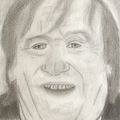 GÉRARD DEPARDIEU - ACTEUR - DESSIN ( 21 x 14,8 cm ) - EDOUARDO - 2014